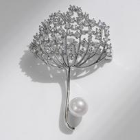 Bo Xin Yun Dandelion Brooch: High-Grade Anti-Exposure Corsage for Suits and Coats