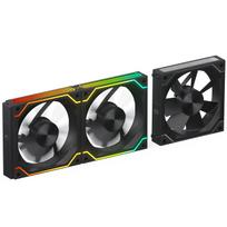 LTC CF-122D 120mm PC Case Fan, Daisy Chain Connection, Reversible Airflow, 2000RPM, Infinity Mirror ARGB Lighting, HDB Bearing PWM Computer Case