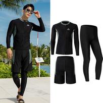 Men's Full Body Surfing Wetsuit: Long Sleeve/Pants, Sun Protection, Ideal for Holiday, Beach, Rafting, Hot Springs. L