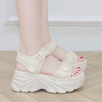 Internet celebrity dad sandals summer new comfortable versatile soft sole non-slip muffin thick sole sports beach sandals 35