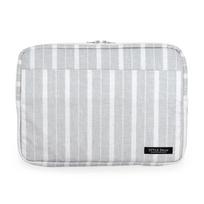 STYLE Decor PC Case, Laptop Case, Cover, Stylish and Cute, for 13.3-inch Laptops, Simple Stripe Design, Gray, W0707010-NVL2604 (Includes Pocket