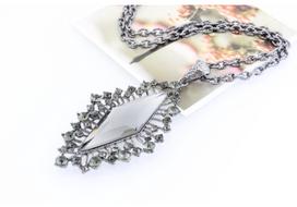 Elegant Rhinestone Glass Crystal Water Drop Necklace
