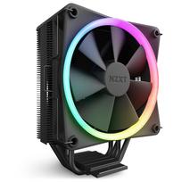 NZXT T120 RGB CPU Air Cooler - RC-TR120-B1 - Conductive Copper Pipe - Fluid Dynamic Bearing - AMD and Intel Compatible - Black