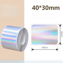 230pcs Portable Thermal Laser Label Paper 40x30 mm Tear-resistant Label Roll Waterproof Self Adhesive Rectangular Label sidabras