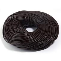 5Yards/Lot 1-4mm Genuine Leather Cords Round Thong Leather Cords For Ornament Making DIY Crafts Material Clothing Charm Accesso 1mm tamsios kavos spalvos