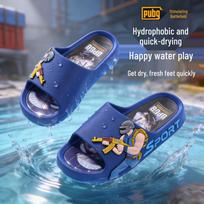 PUBG-Themed Summer Slippers for Boys & Teens - Medium & Large Sizes 19.5cm (30-31) mėlyna