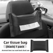 For Hyundai Sonata NF/LF Tucson 2004~2010 Car Sun Visor Hanging Napkin Case Seat Back/Armrest Box Tissue Storage Bag Accessories
