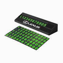 Car Temporary Parking Card Magnetic Phone Number Plate For Lexus F-SPORT ES RX NX LS UX LM LX GX LC RZ IS CT GS RC HS SC TX LBX