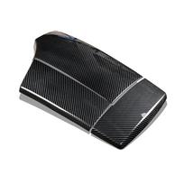 For BMW 5 Series E60 Car Armrest Latch Cover Carbon Fiber Piano Black Center Console Arm Rest Storage Box Lid Cover 2004-2010
