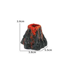 1pcs Fish Tank Landscaping Simulation Volcano Aquarium Accessories Rockery Aerator For Pump Bubble Stone Oxygen