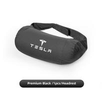 Suede Car Seat Headrest Lumbar Support Memory Foam Comfort Pillow Auto Interior For Tesla SpaceX Model 3 Y S X Y-Eur Highland
