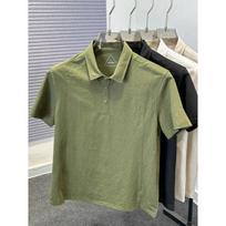 Men's Quick-Dry Polo Shirt, Short Sleeve Solid Color Casual Collared Shirt With Button Placket M