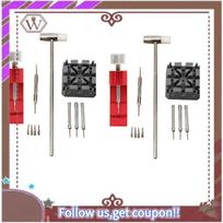A95D-22Pcs Watch Repair Link Remover Tool Hammer Pins Strap Holder Bracelet Chain Adjuster Repair Tool Kit For Men/Women sidabras