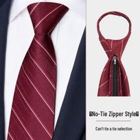 GLO-STORY Men's Zipper Tie Gift Set