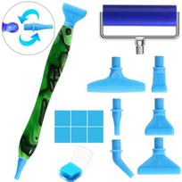 5D Resin Diamond Painting Pen Replacement Pen Heads Point Drill Pens with Glue Clay Roller DIY Art Crafts Cross Stitch Sewing