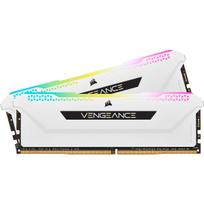 CORSAIR VENGEANCE RGB PRO SL DDR4 Memory 32GB (16GB x 2) 3600MHz Intel XMP Compatible CL18 Desktop PC White CMH32GX4M2D3600C18W