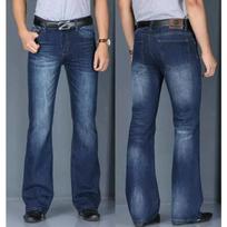 Men's Flared Pants Classic Flared Jeans Loose Leg Jean Boot Cut Trouser 26