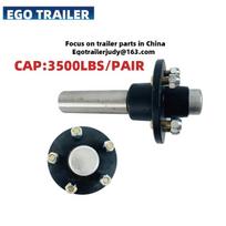 Egotrailer 2PCS 5-114.3 3500lbs unbrake  trailer half axle shaft trailer hubs  trailer parts price for pair