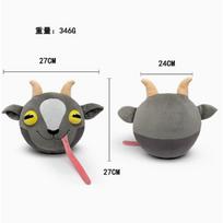 Goat Simulator Plush Toy Gray Goat Tongue Out Stuffed Doll Soft Game Peripheral Backpack Kids Birthday Holiday Gift