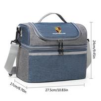 Large-capacity Slung Portable Thermal Insulation Bag Picnic Outdoors Storage For Porsche Macan Panamera Cayenne Cayman sticker