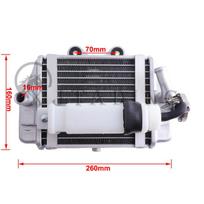 Motorcycle Water Tank Cooler Engine Radiator Assembly For Xmotos Apollo SHINERAY Zongshen Loncin Lifan 150cc 200cc 250cc Engine A