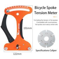 WEST BIKING Tensiometer For MTB Road Bike Wheel Spokes Reliable Indicator Spoke Tension Meter Bicycle Repair Tool Accessories oranžinė