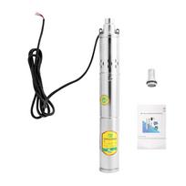 370W DC24V Deep Well Pump Stainless Steel Water Pump Large Flow Rate High Head Lift Extracting Water for Irrigation, Landscaping EU