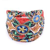 New Elastic Wide Headbands Vintage Knot Flower Print Printed Headscarf Boho Star Printed Soft Bandana Girls