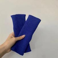 New Soft Half Finger Gloves Solid Color Knitting Half Finger Mitten Keeping Warm Fingerless Gloves Women