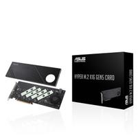 ASUS Hyper M.2 x16 Gen5 Card (PCIe 5.04.0) Expansion Card, Supports 4 NVMe M.2 (22422260228022110) Devices, HYPER M.2 X16 GEN5 CARD, Authorized