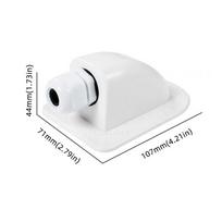 Drill-Free UV-Resistant Solar Panel Mounting Brackets ABS Corner Bracket for RV,Caravans,Motor Vehicles, Roofs, Motorhomes White Single hole
