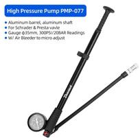 High Air Pressure Pump W/ Gauge for Front Fork Suspension Shock Absorber Bike Tire Presta Schrader Valve Inflator Hose Rotatable Suspension Pump