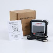 High Precision Tilt Angle Box Bidirectional Laser Electronic Digital Display Tool Four Magnetic Angle Calibration Slope Meter 1pc
