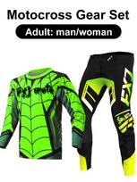 motocross gear set Enduro cross Jersey Pant Kits Racer Gear Set Off-road Mens Kits Women's mountain Downhill Motorcycle MX XL-36
