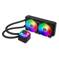 SilverStone IceGem Series AMD Socket AM5 AM4 Ryzen Threadripper Compatible Addressable RGB 240mm All-in-One Liquid Cooling Unit IceGem 240