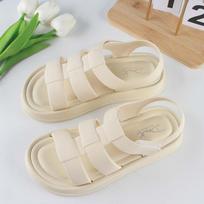 Yuzhihao Casual Women's Summer Sandals, Hollow-Out, Flat, Velcro Closure 40