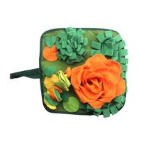 Pet Sniffing Pad Interactive Guinea Pigs Snuffle Mat Slow Feeding Rabbits Foraging Mat Small Pet Supplies oranžinė
