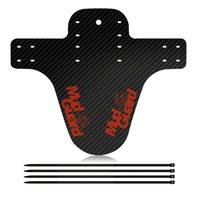 Mountain MTB Removable Saddle Carbon Fiber Bike Fender Fenders Mudguard Cycling Accessories oranžinė