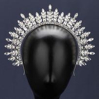 European Rhinestone Water Drop Bridal Crown