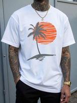 Cool Summer Beach Vacation Men Women Sunset Palm Tree Unisex's T-Shirt S