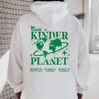 Sukurkite Kinder Planet Hoodie Madingi gobtuvai Tumblr Estetiški megztiniai su gobtuvu Paplūdimio megztiniai Estetiniai drabužiai Gatvės aprangos viršus S