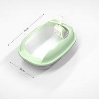 Large Splash-Proof Semi-Enclosed Cat Litter Box for Kittens See Details for Size