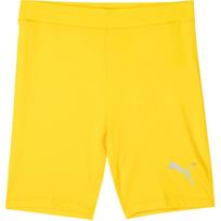Puma Liga Baselayer Breathable Elastic Waist Logo Print Sports Shorts Men shorts Electronic-Yellow 655924-06 M