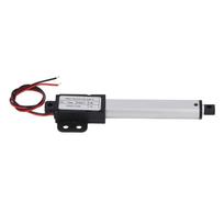 Miniatiūrinis linijinis aktuatorius su sparneliais 24V DC Automatinis teleskopinis elektrinis linijinis aktuatorius 20N stūmio jėga