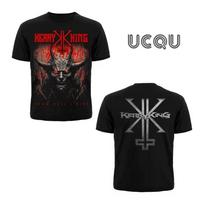 Kerry King From Hell I Rise Printed T-Shirt Street Retro Hip-Hop Rock Band Short-Sleeved Casual Versatile Men's Women's T-Shirt M