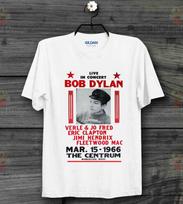 Bob Dylan 66 Gig Concert Centrum Poster Vintage Ideal Gift Unisex T Shirt B526 4XL