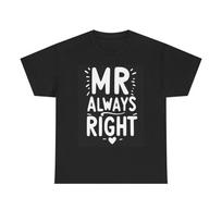 Ponas visada teisus grafinis marškinėlis juokingas unisex sunkaus medvilnės marškinėlis 4XL