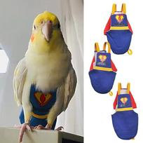 Parrot Diaper Cute Bird Physiological Diaper Cockatiel Pigeons Small Medium Large Pet Birds Flight Suit Clothes Washable S