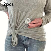5 Pack Women's Shirt Clasp Versatile Fashion Styling Clip Tightening T-Shirt Waistband Multifunctional Shirt Cinch Accessory