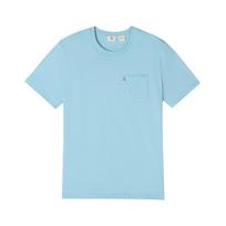 Levis Standard American Vintage Casual Minimalist Pure Cotton Knitted Pocket Short Sleeve T-Shirt Unisex Tops 006WX-0003 S